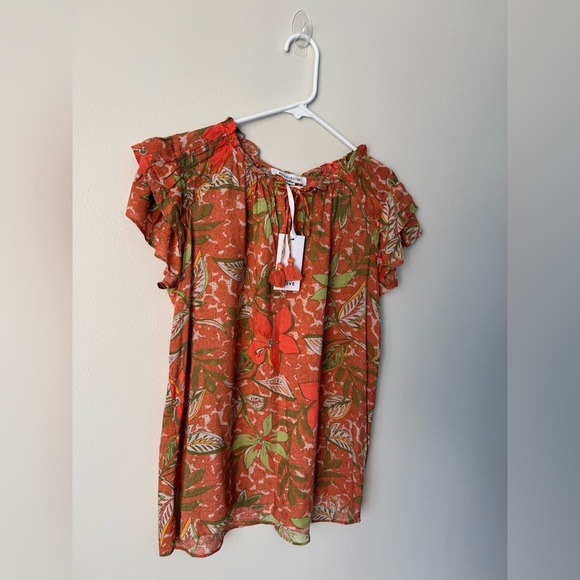 Rose+Olive Multi-Color Shirt For Summer Sleeves Layered Size S NWT - Picture 2 of 7